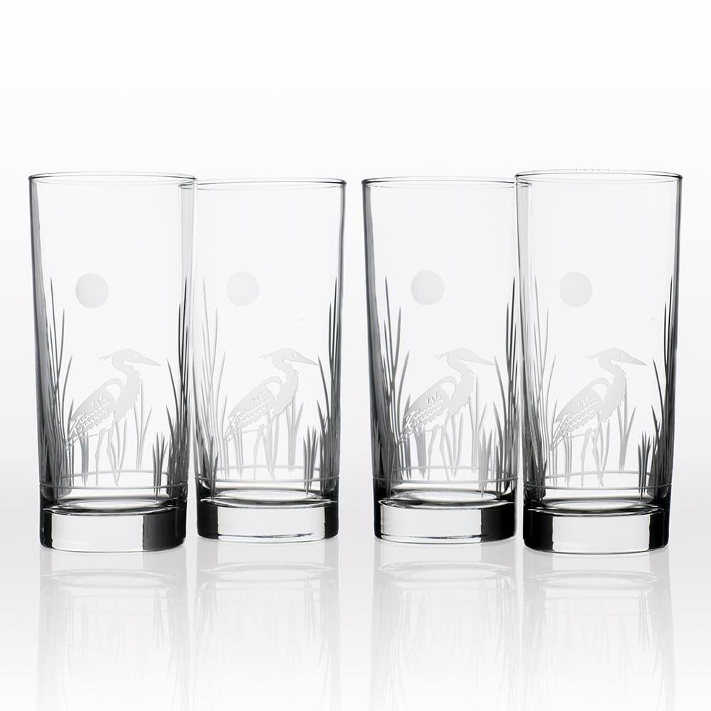 Rolf Glass Heron 15 oz. Cooler Highball Glass (Set of 4) 219011-S4