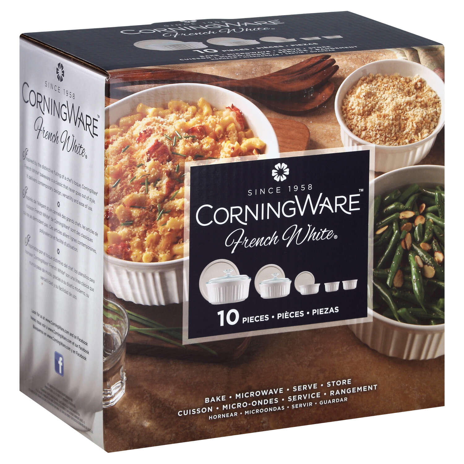 Corningware Ceramic Bake Set White