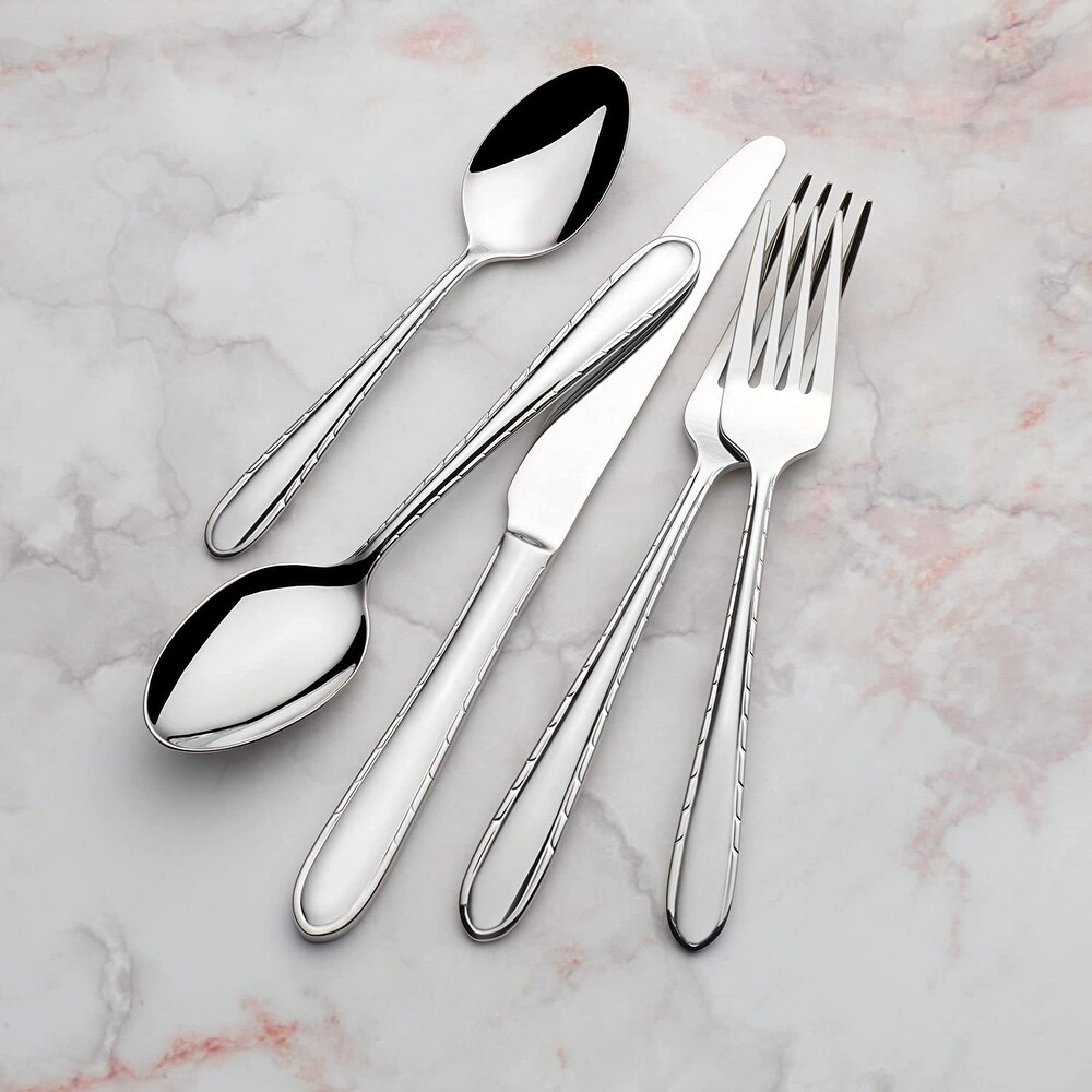 20 Piece Stainless Steel Flatware Set  Service For 4