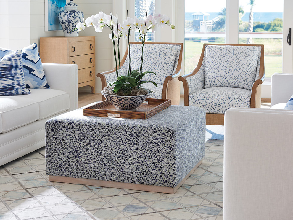 Clayton Cocktail Ottoman   Transitional   Footstools And Ottomans   by Lexington Home Brands  Houzz