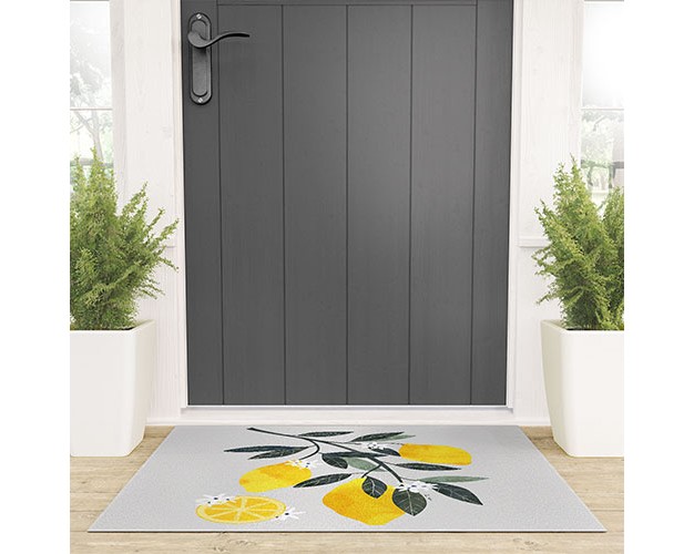 El Buen Limon Lemon Tree Branch Welcome Mat society6