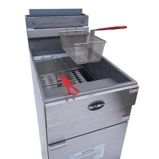 SABA 21 in. 85 lb. Capacity Natural Gas Commercial Fryer GF85-N