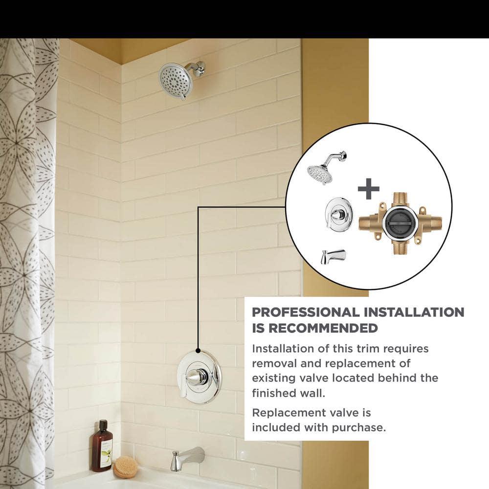 American Standard Chatfield SingleHandle 3Spray Tub and Shower Faucet with 18 GPM in Legacy Bronze