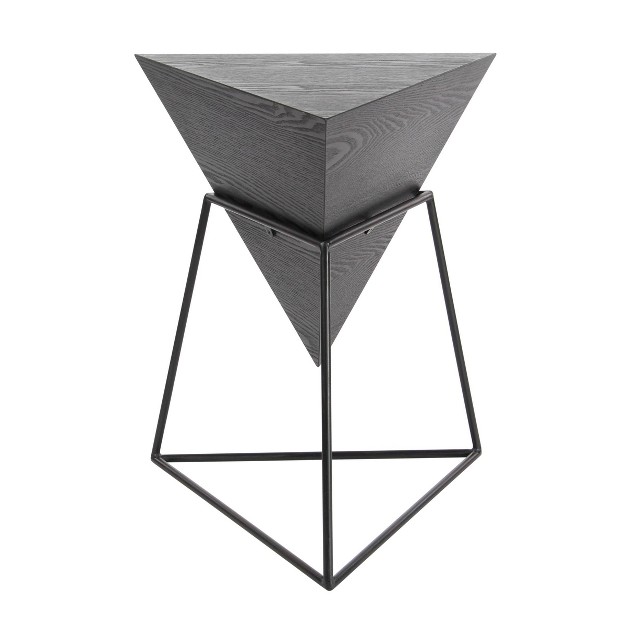 Modern Triangular Accent Table Gray Olivia amp May