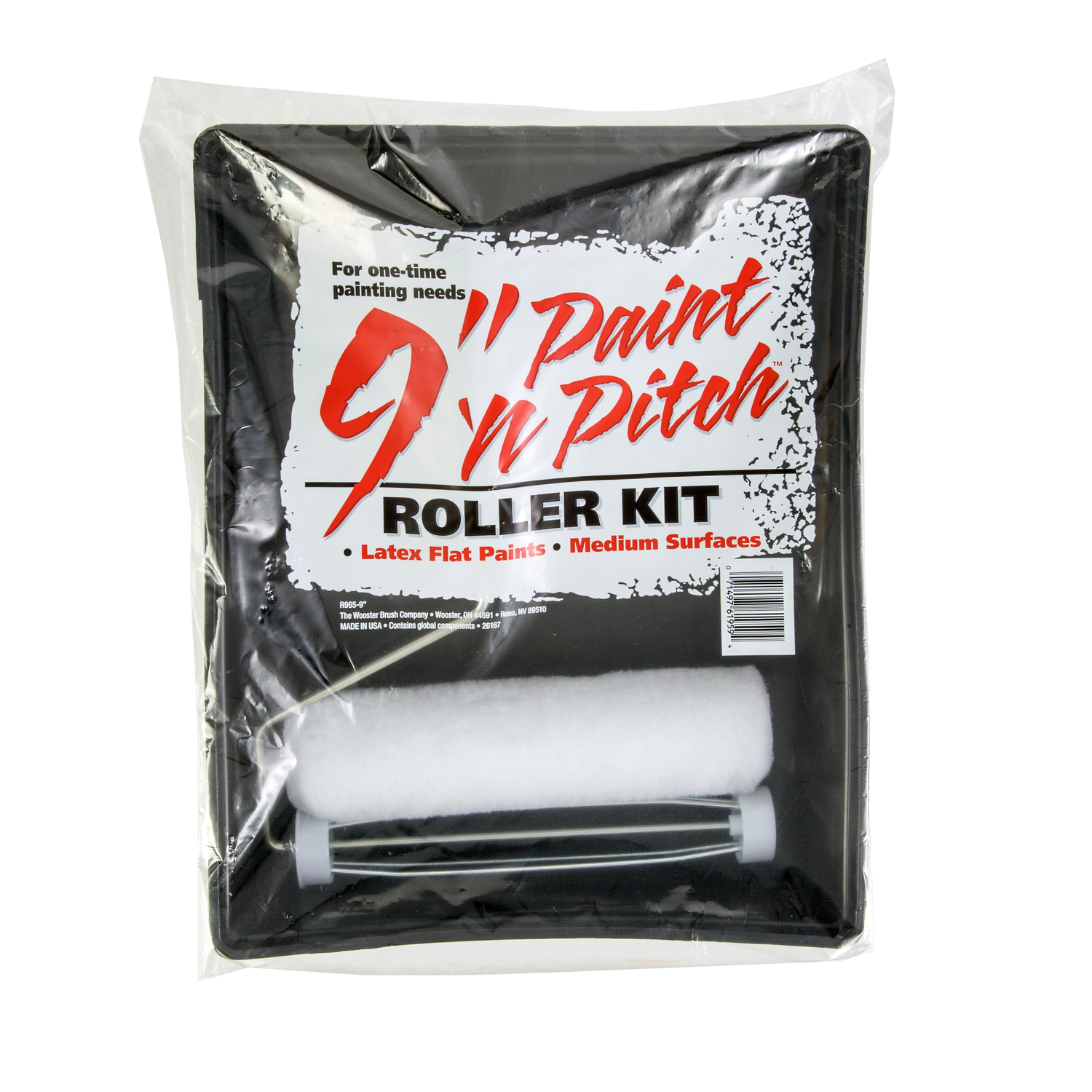 Wooster Paint \u0027N Pitch 9 in. W Cage Paint Roller Kit Threaded End