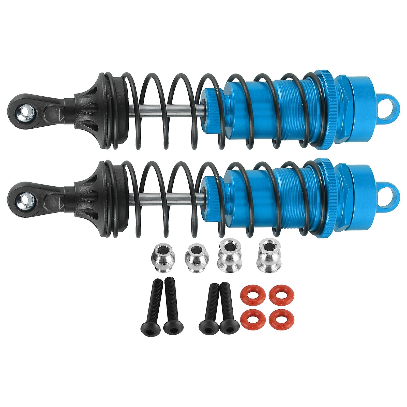 2pcs Aluminum Alloy Front Shock Struts Damper Spare Parts Fit For Outcast 1/10 Rc Modelblue