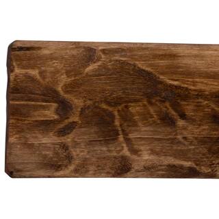 Dogberry Collections Rough Hewn 60 in. x 5.5 in. Aged Oak Mantel m-hewn-6005-agok-none