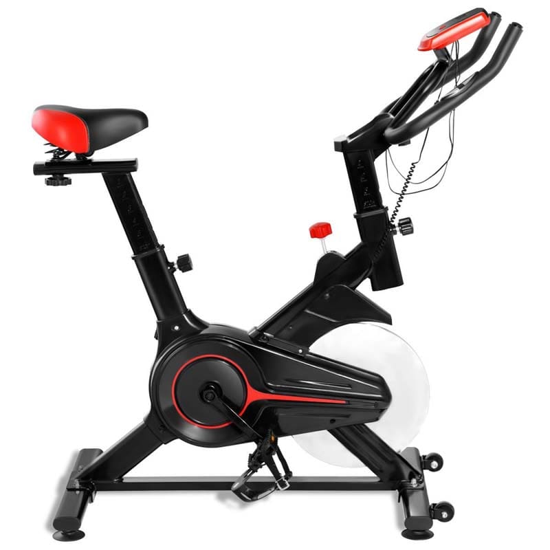 Indoor Stationary Exercise Bike with Heart Rate Sensor