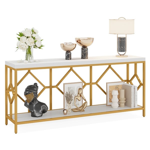 70.9 Inche Extral Long Console Sofa Table for Entryway， Accent Table Living Room