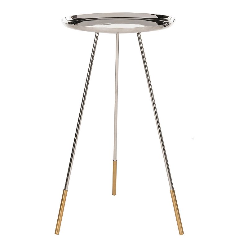 Safavieh Calix Tri-Leg Contemporary Glam Side Table