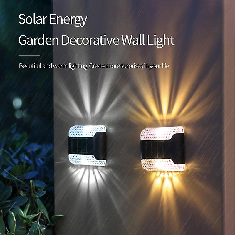 1pcs Outdoor Solar Lights Led Wall Lamp Solar Powered Spotlight Light Intelligent Light Control Night Light Automatic Lighting For Street Garden Court