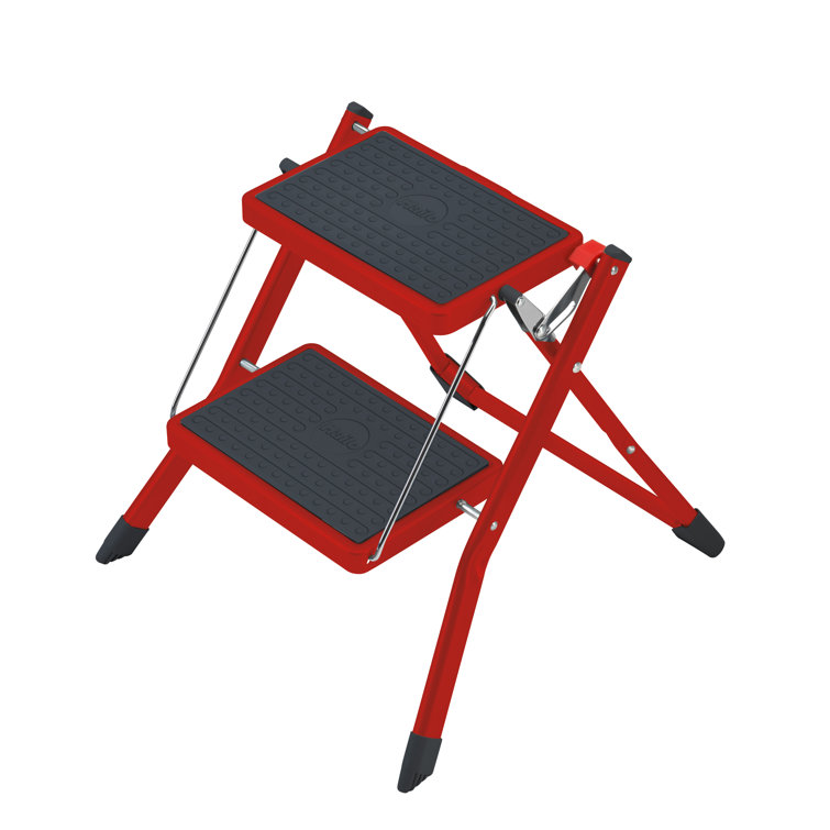 Mini 2 Step Steel Step Stool with 330 Ib. Load Capacity