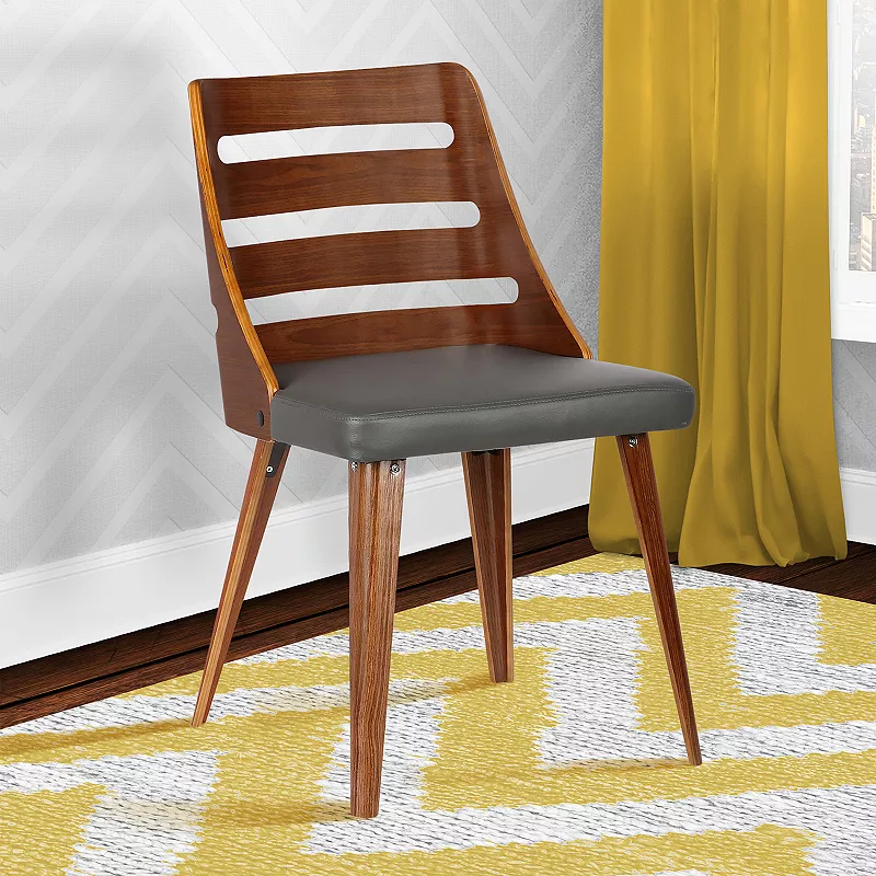 Armen Living Storm Mid-Century Modern Dining Chair 2-piece Set