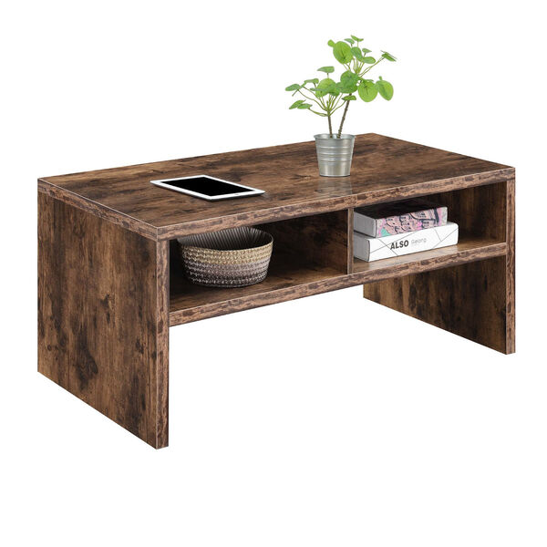 Northfield Admiral Barnwood Deluxe Coffee Table with Shelves