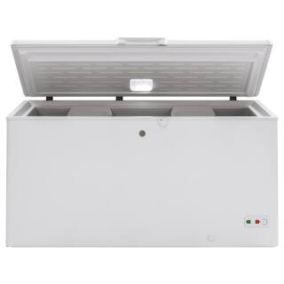 GE Garage Ready 15.7 cu. ft. Manual Defrost Chest Freezer in White FCM16SLWW