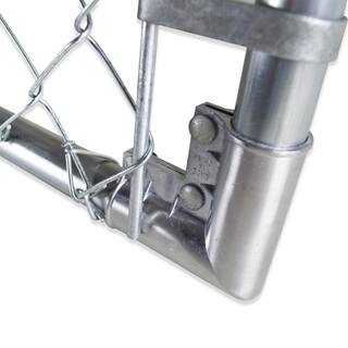 Everbilt Chain Link Fence Gate 1-38 in. x 1-38 in. Aluminum Elbow with Nut and Bolt 328623EB