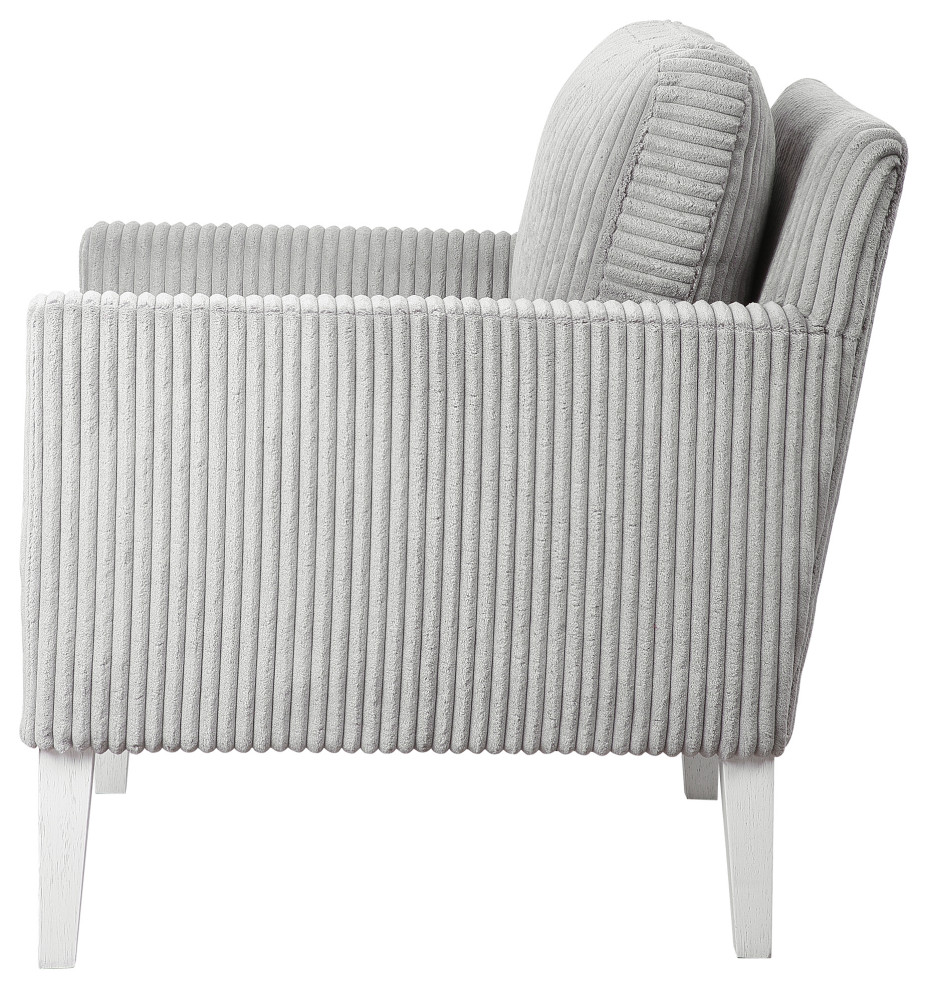 Cavalla Gray Accent Chair   Farmhouse   Armchairs And Accent Chairs   by Ownax  Houzz