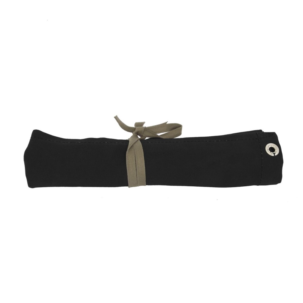 Black Canvas Utensil Roll