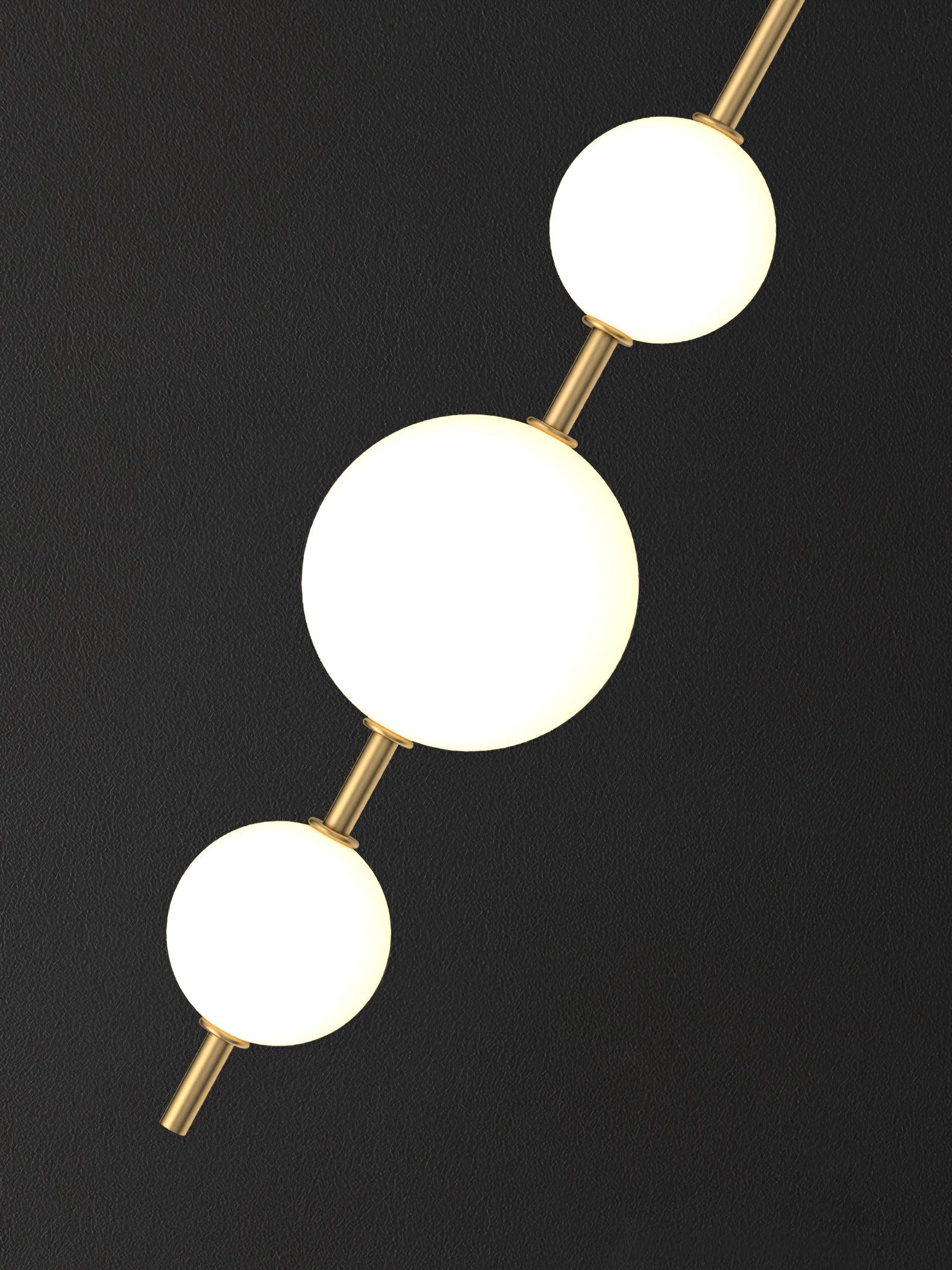 Vertical Globe Plug-in Wall Lamp