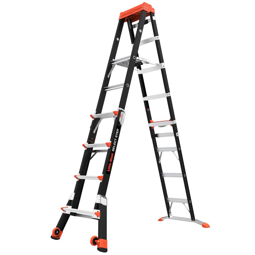 Select Step M5 Type 1AA Fiberglass Adjustable Step Ladder ;