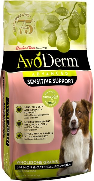 AvoDerm Advanced Sensitive Support Salmon and Oatmeal Formula Dry Dog Food