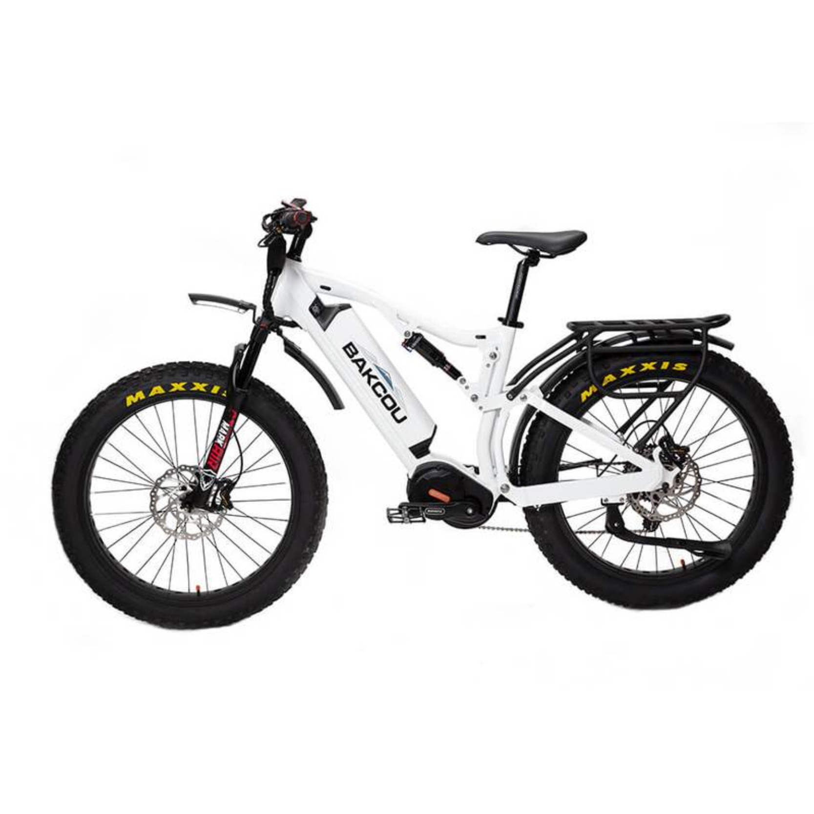 Bakcou Storm G2 Full Suspension Electric Hunting Bike Bafang Ultra Mid Drive Motor