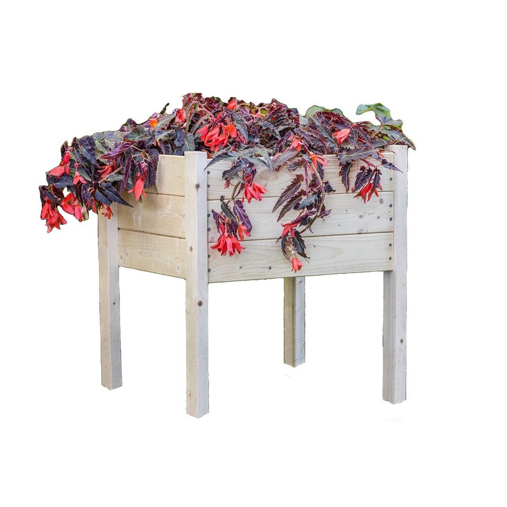 Zylina Raised Garden Planter Collection   Corner Planter Small   22 x 22 x 26