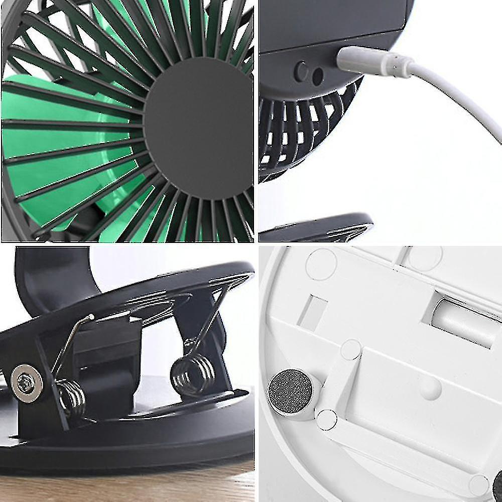 Stroller Fan，clip On Battery Operated Fan Baby Fan With 3 Adjustable Speed Clip On Fans For Baby Car