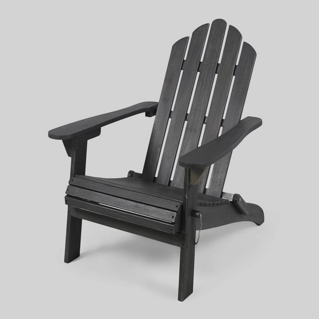 Hollywood Acacia Wood Foldable Patio Adirondack Chair Christopher Knight Home