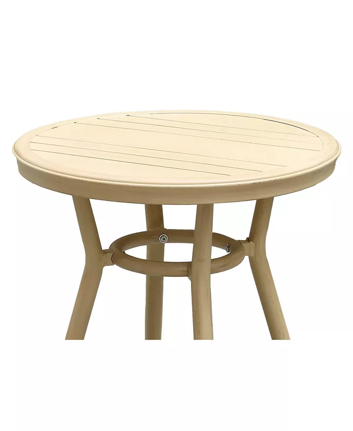 Furniture of America Capitola Round Patio Side Table