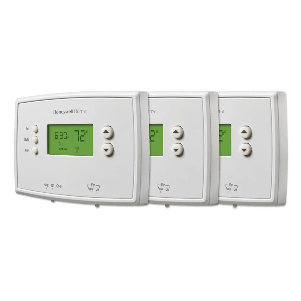 Honeywell Home 5-2 Day Programmable Thermostat with Digital Backlit Display (3-Pack) RTH2300B383PK