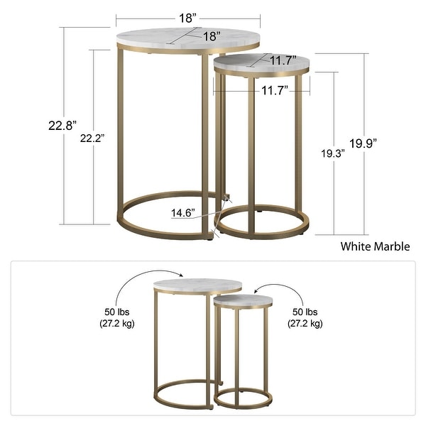 CosmoLiving by Cosmopolitan Amelia Nesting Tables