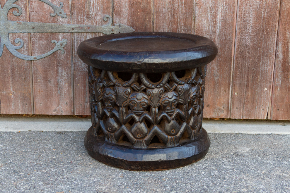 Antique Tribal Bagongle Ceremonial Stool   Southwestern   Accent And Garden Stools   by De cor  Houzz