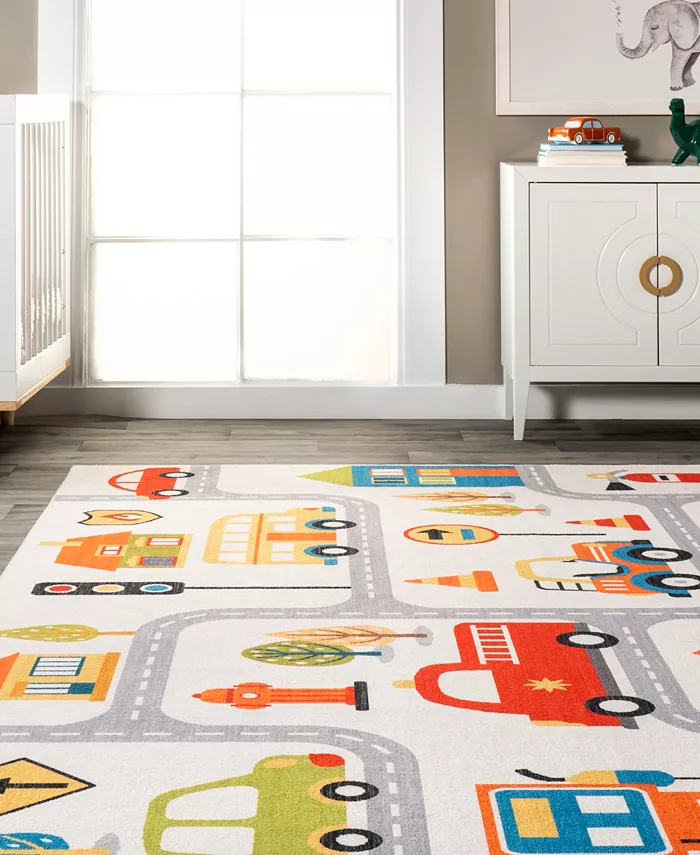 nuLoom Revel Carmina City Streets Washable Kids 4 x 6 Area Rug