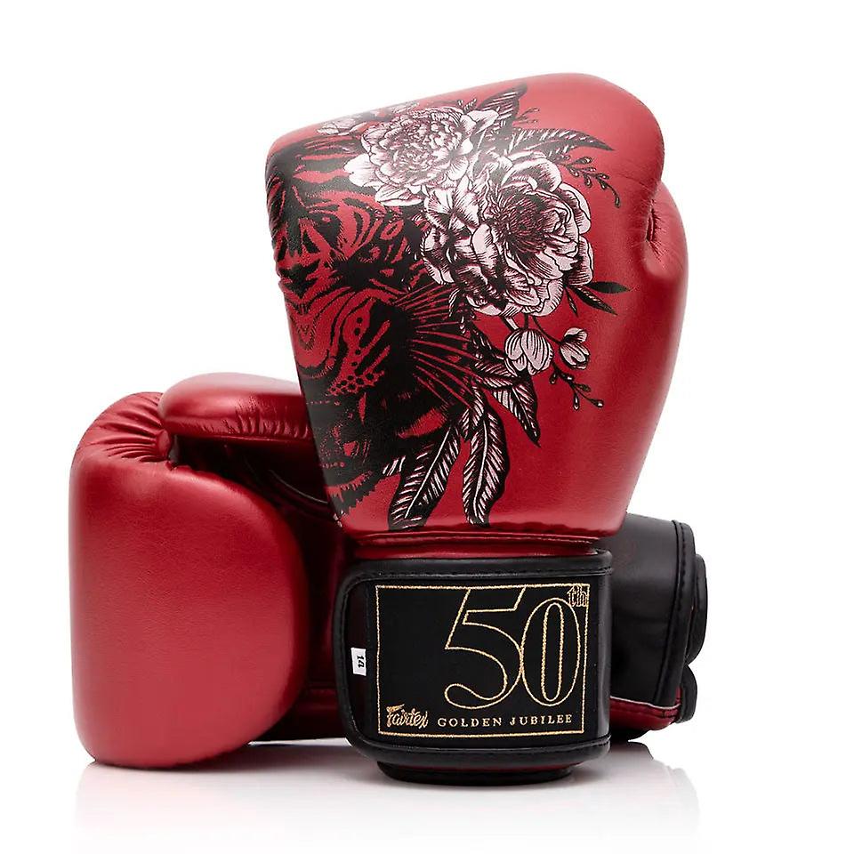 Fairtex golden jubilee metallic red boxing gloves