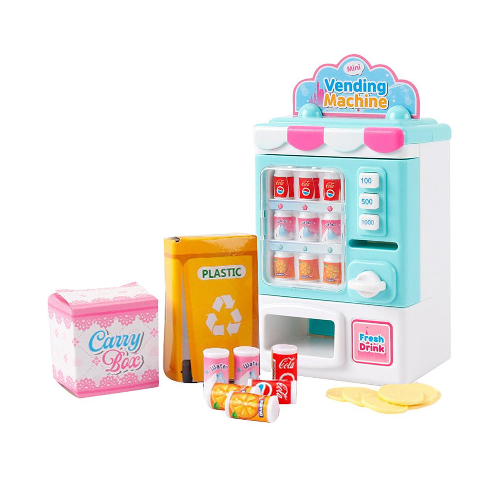 Tuscom Kids Toys Vending Machine Beverage Machine Simulation Home Shopping Set Toys