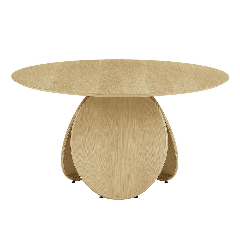 Emil Oak Round Dining Table   N/A