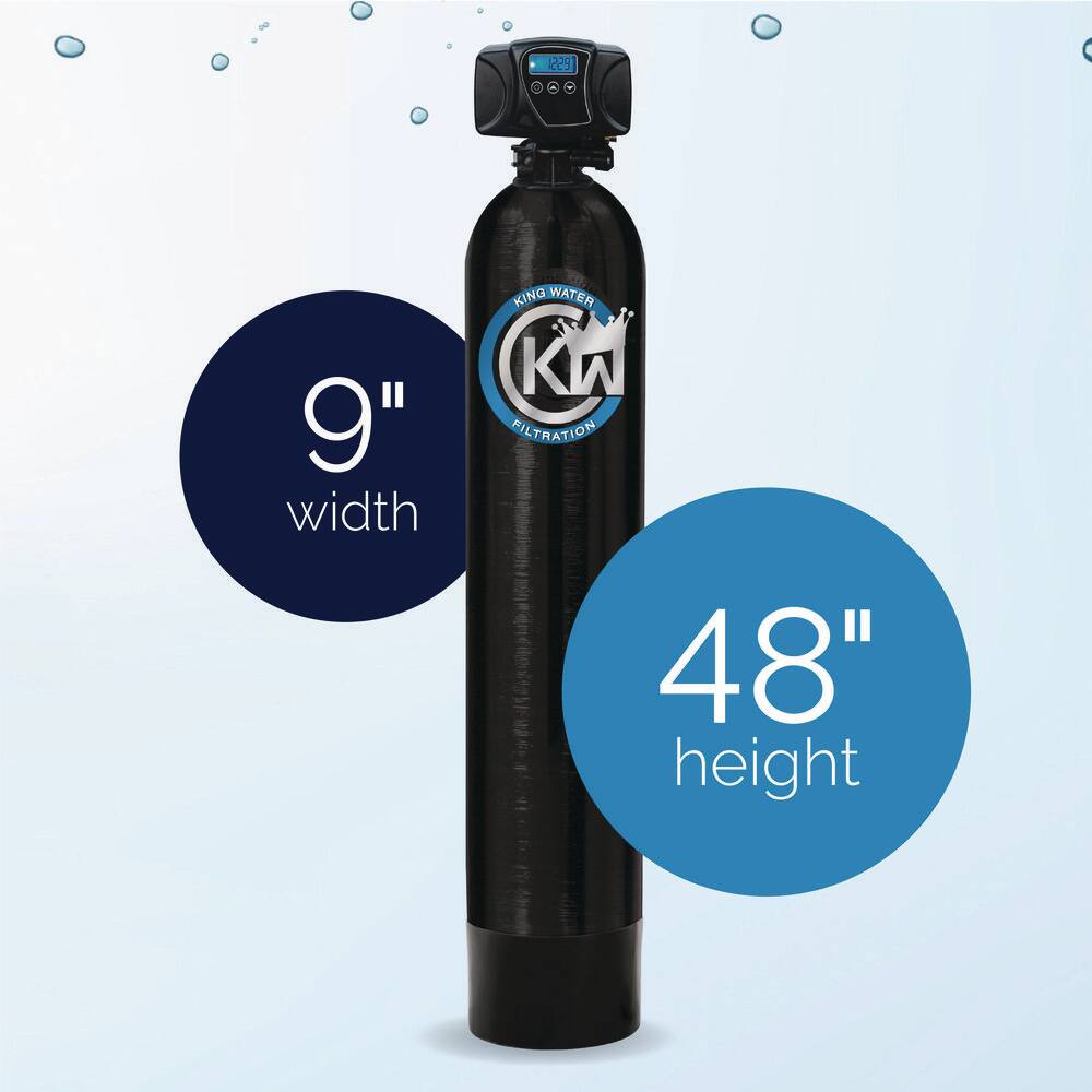 KING WATER FILTRATION Eco Series 15 GPM 4-Stage Municipal Water Filtration and Salt-Free Conditioning System (Treats up to 3 Bathrooms) KW-ECO-MUN-948