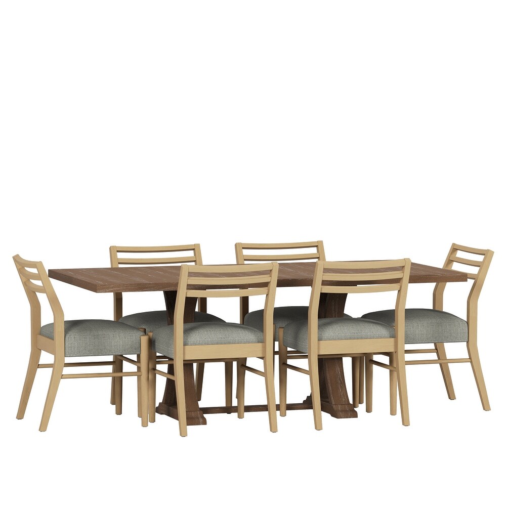 Fernleaf Upholstered Expandable 7 Piece Dining Set by Christopher Knight Home