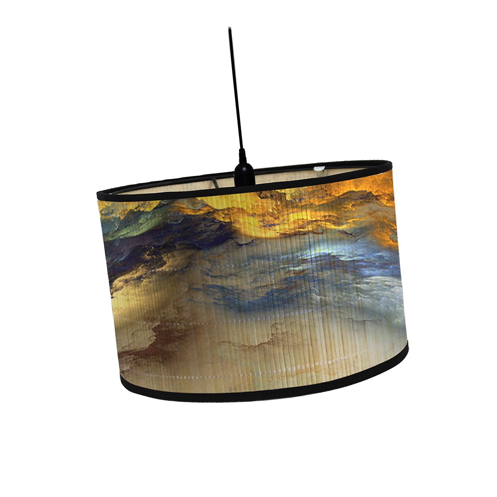 Drum Print Lamp Shade Drum Shaped Lamp Shades For Pendant Ceiling Desk Style A