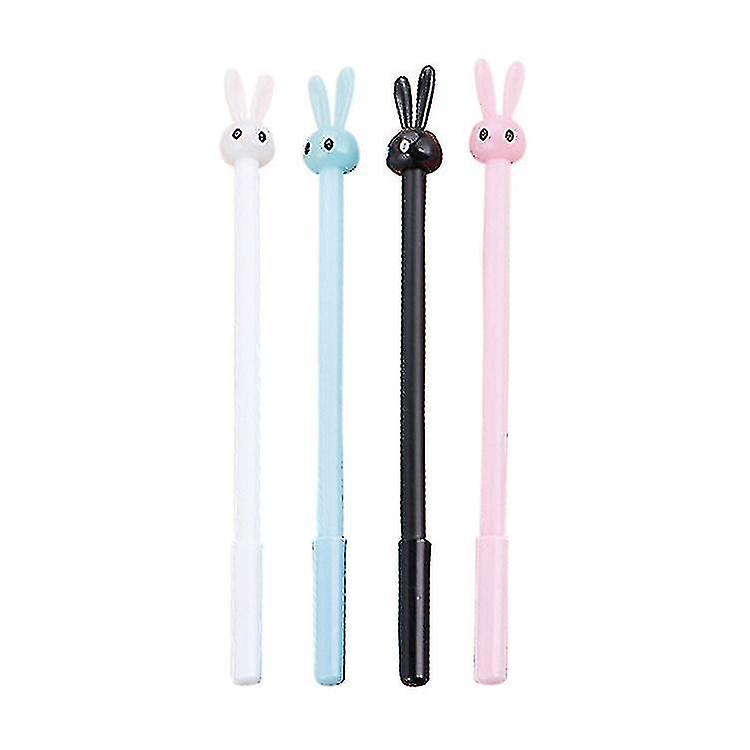 2pcs Cartoon Gel Pens For Stationery Office School Supplies 0.5mm Black Ink Cute Patterns Cartoon Gel Pens