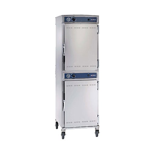 Alto-Shaam 1000UPP Halo Heat Proofing Cabinet， Mobile， Double-Compartment， 120V， Door On Left