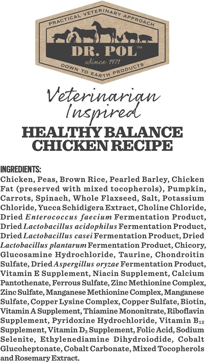 Dr. Pol Healthy Balance Chicken Recipe Dry Dog Food