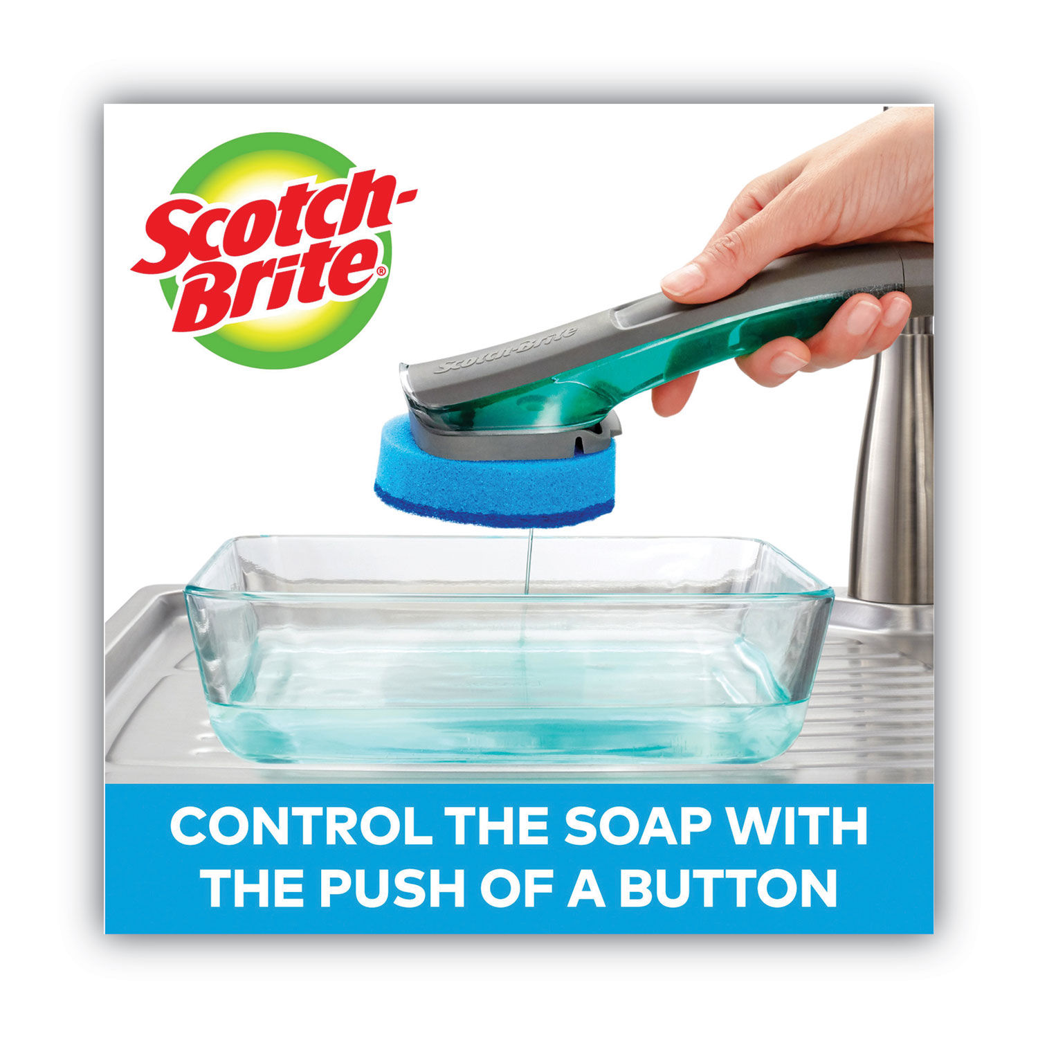 Advanced Soap Control Non-Scratch Dishwand by Scotch-Briteandtrade; MMM451U4