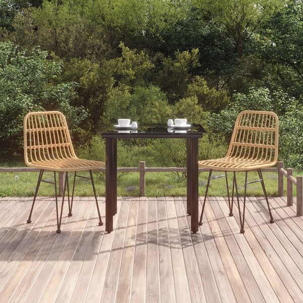 vidaXL 3/5/7/9 Piece Patio Dining Set Poly Rattan