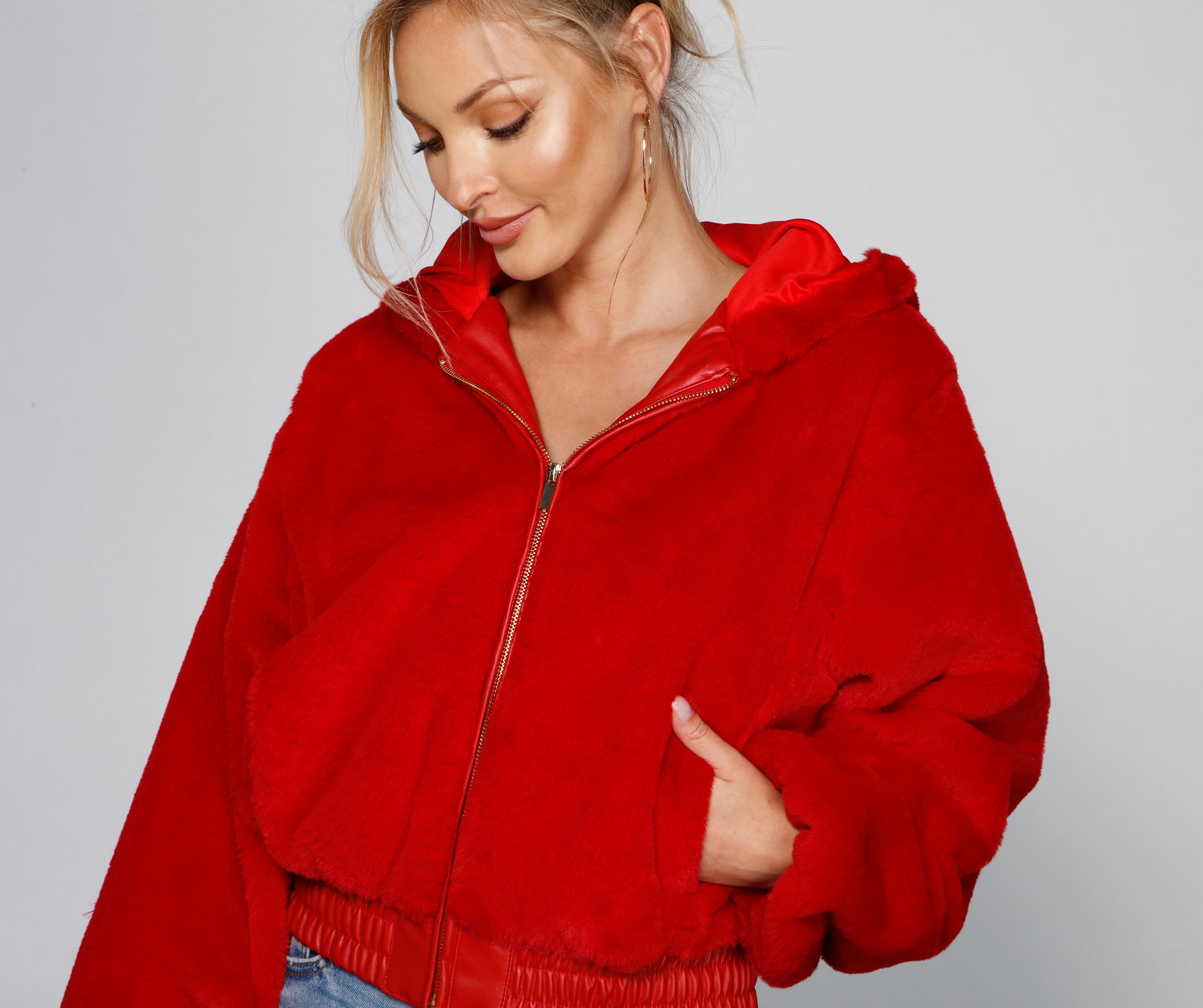 Fuzzy Feels Faux Fur Hoodie