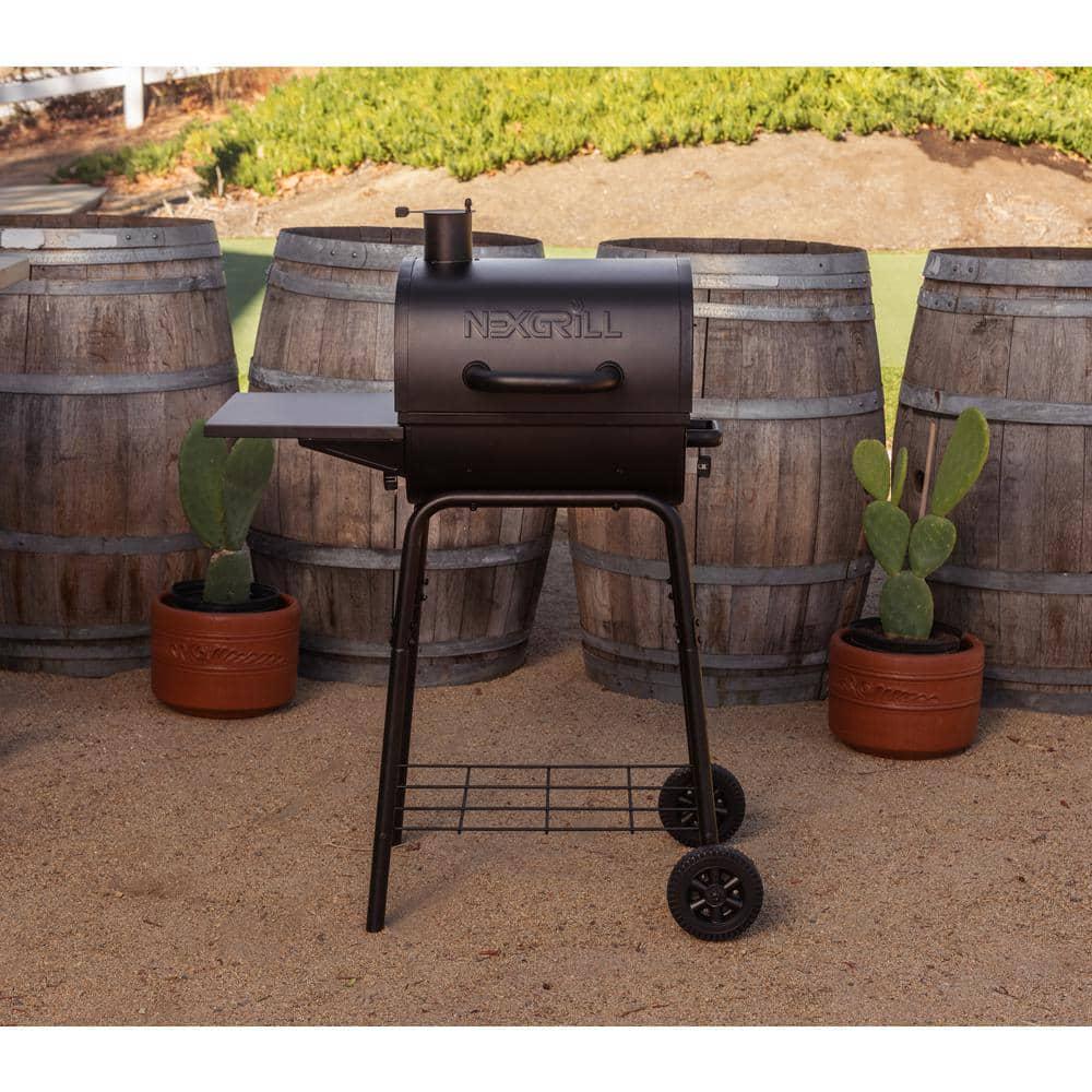 Nexgrill 175 in Barrel Charcoal Grill in Black