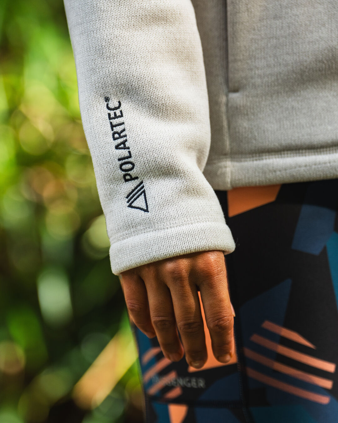 Amber Recycled Polartec® Fleece - Vintage White