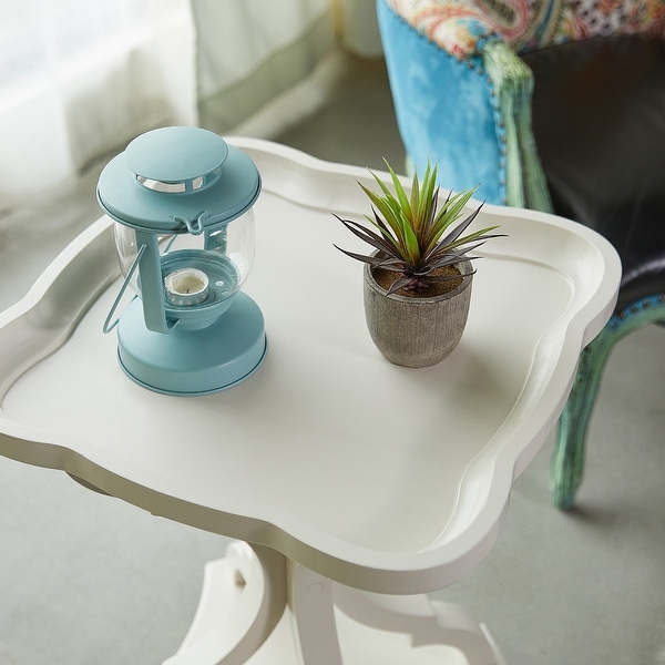 Rustic Farmhouse Tray Top End Table