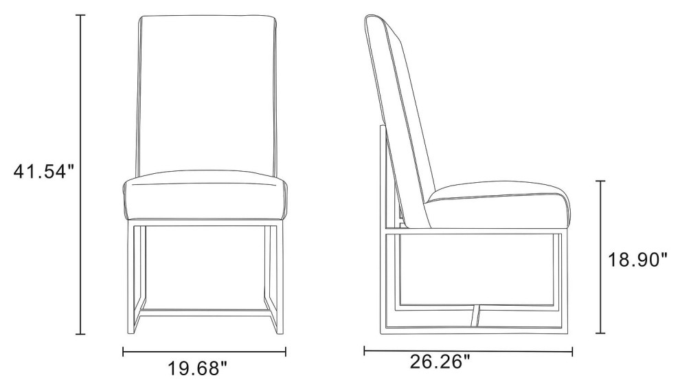 Element Dining Chairs  Set of 6   Contemporary   Dining Chairs   by Timeout PRO  Houzz